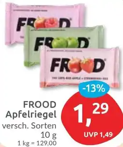 Budni FROOD Apfelriegel Angebot