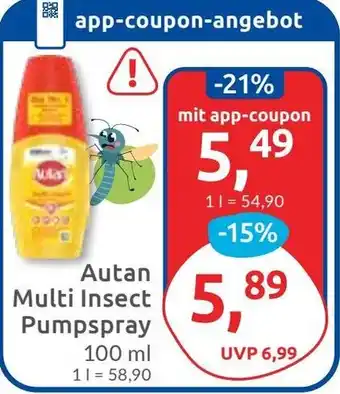 Budni Autan Multi Insect Pumpspray Angebot