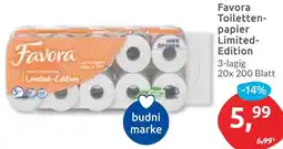 Budni Favora Toilettenpapier Limited Edition Angebot
