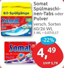 Budni Somat Spülmaschinen-Tabs oder Pulver Angebot