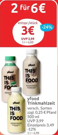 Budni yfood Trinkmahlzeit Angebot