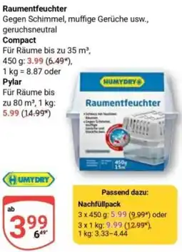 Globus HUMYDRY Raumentfeuchter Angebot