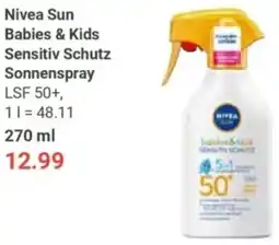 Globus Nivea Sun Babies & Kids Sensitiv Schutz Sonnenspray Angebot