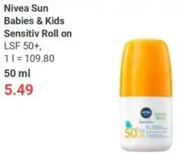 Globus Nivea Sun Babies & Kids Sensitiv Roll on Angebot