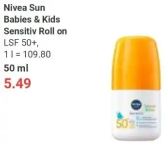 Globus Nivea Sun Babies & Kids Sensitiv Roll on Angebot