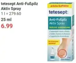 Globus tetesept Anti-Fußpilz Aktiv Spray Angebot