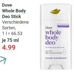 Globus Dove Whole Body Deo Stick Angebot