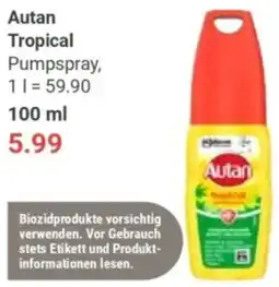 Globus Autan Tropical Pumpspray Angebot