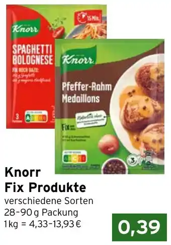 CAP Markt Knorr Fix Produkte Angebot