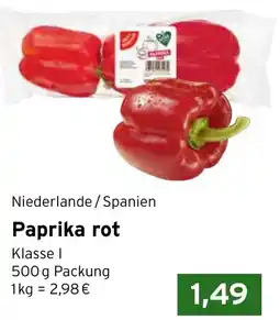 CAP Markt Niederlande/Spanien Paprika rot Angebot
