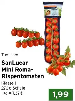 CAP Markt SanLucar Mini Roma Rispentomaten Angebot