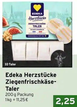CAP Markt Edeka Herzstücke Ziegenfrischkäse Taler Angebot