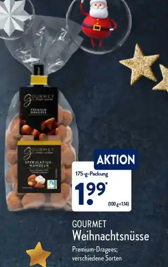 Aldi Nord Gourmet Weihnachtsnüsse 175-g-Packung Angebot