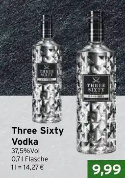 CAP Markt Three Sixty Vodka Angebot