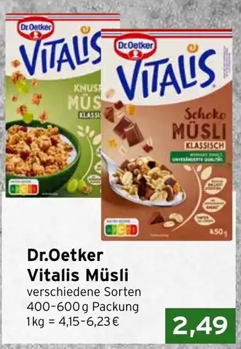 CAP Markt Dr.Oetker Vitalis Müsli Angebot
