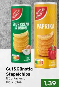 CAP Markt Gut&Günstig Stapelchips Angebot