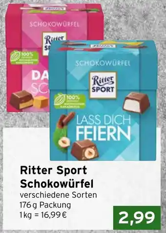 CAP Markt Ritter Sport Schokowürfel Angebot