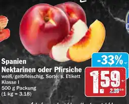 AEZ Spanien Nektarinen oder Pfirsiche Angebot