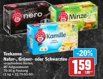 AEZ Teekanne Natur-, Grüner- oder Schwarztee Angebot