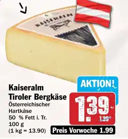 AEZ Kaiseralm Tiroler Bergkäse Angebot