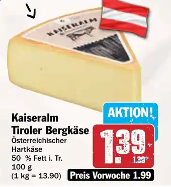 AEZ Kaiseralm Tiroler Bergkäse Angebot