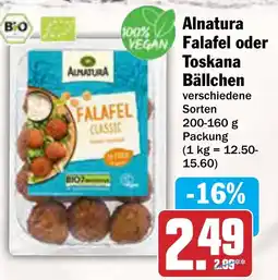 AEZ Alnatura Falafel oder Toskana Bällchen Angebot