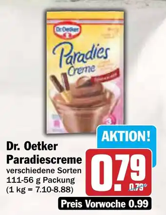 AEZ Dr. Oetker Paradiescreme Angebot