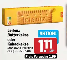 AEZ Leibniz Butterkekse oder Kakaokekse Angebot
