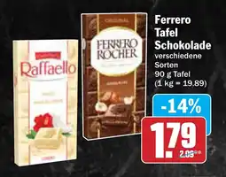 AEZ Ferrero Tafel Schokolade Angebot