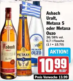 AEZ Asbach Uralt, Metaxa 5 oder Metaxa Ouzo Angebot