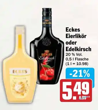 AEZ Eckes Eierlikör oder Edelkirsch Angebot