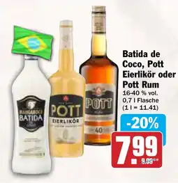 AEZ Batida de Coco, Pott Eierlikör oder Pott Rum Angebot