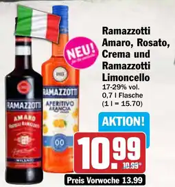 AEZ Ramazzotti Amaro, Rosato, Crema und Ramazzotti Limoncello Angebot