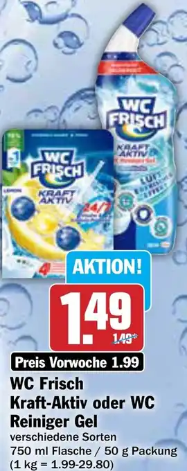 AEZ WC Frisch Kraft-Aktiv oder WC Reiniger Gel Angebot