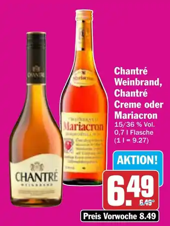 AEZ Chantré Weinbrand, Chantré Creme oder Mariacron Angebot