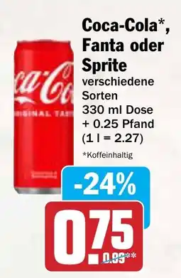 AEZ Coca-Cola, Fanta oder Sprite Angebot