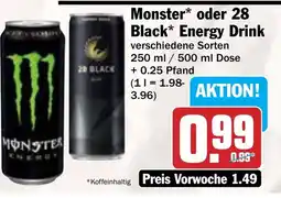 AEZ Monster oder 28 Black Energy Drink Angebot