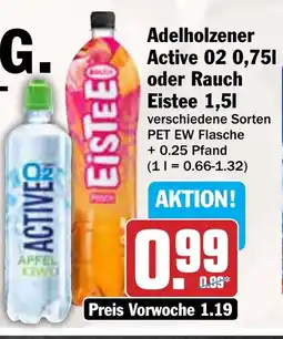 AEZ Adelholzener Active 02 oder Rauch Eistee Angebot
