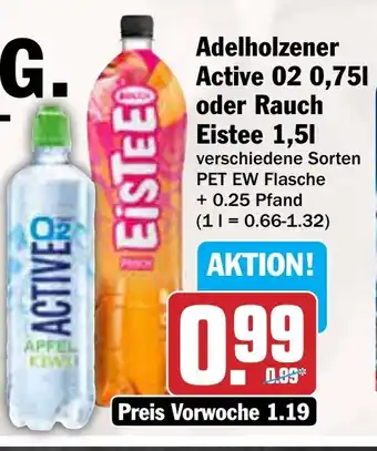 AEZ Adelholzener Active 02 oder Rauch Eistee Angebot