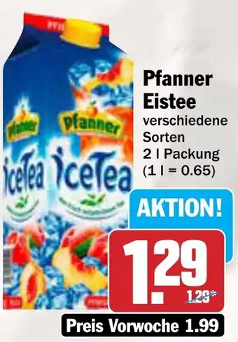 AEZ Pfanner Eistee Angebot