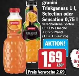AEZ granini Trinkgenuss , Selection oder Sensation Angebot