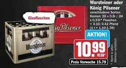 AEZ Warsteiner oder König Pilsener Angebot