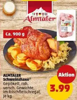 PENNY ALMTALER Schweinshaxe Angebot