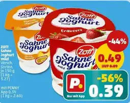 PENNY ZOTT Sahne Joghurt mild Angebot