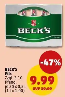 PENNY BECK'S Pils Angebot