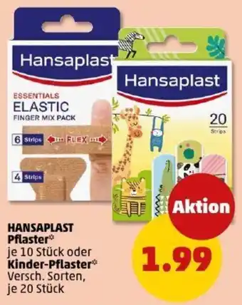 PENNY HANSAPLAST Pflaster oder Kinder-Pflaster Angebot