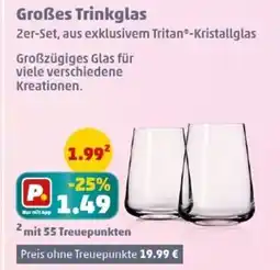 PENNY Großes Trinkglas Angebot