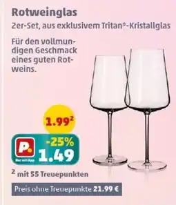 PENNY Rotweinglas Angebot