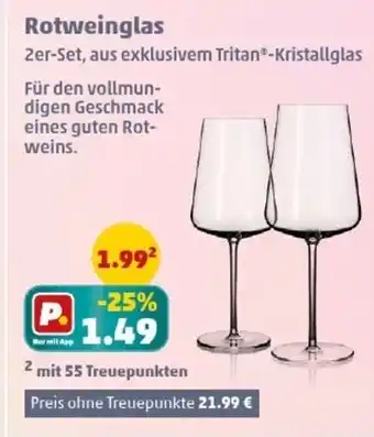 PENNY Rotweinglas Angebot