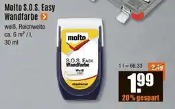 V Baumarkt Molto S.O.S. Easy Wandfarbe Angebot